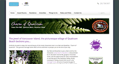Desktop Screenshot of charmofqualicum.com